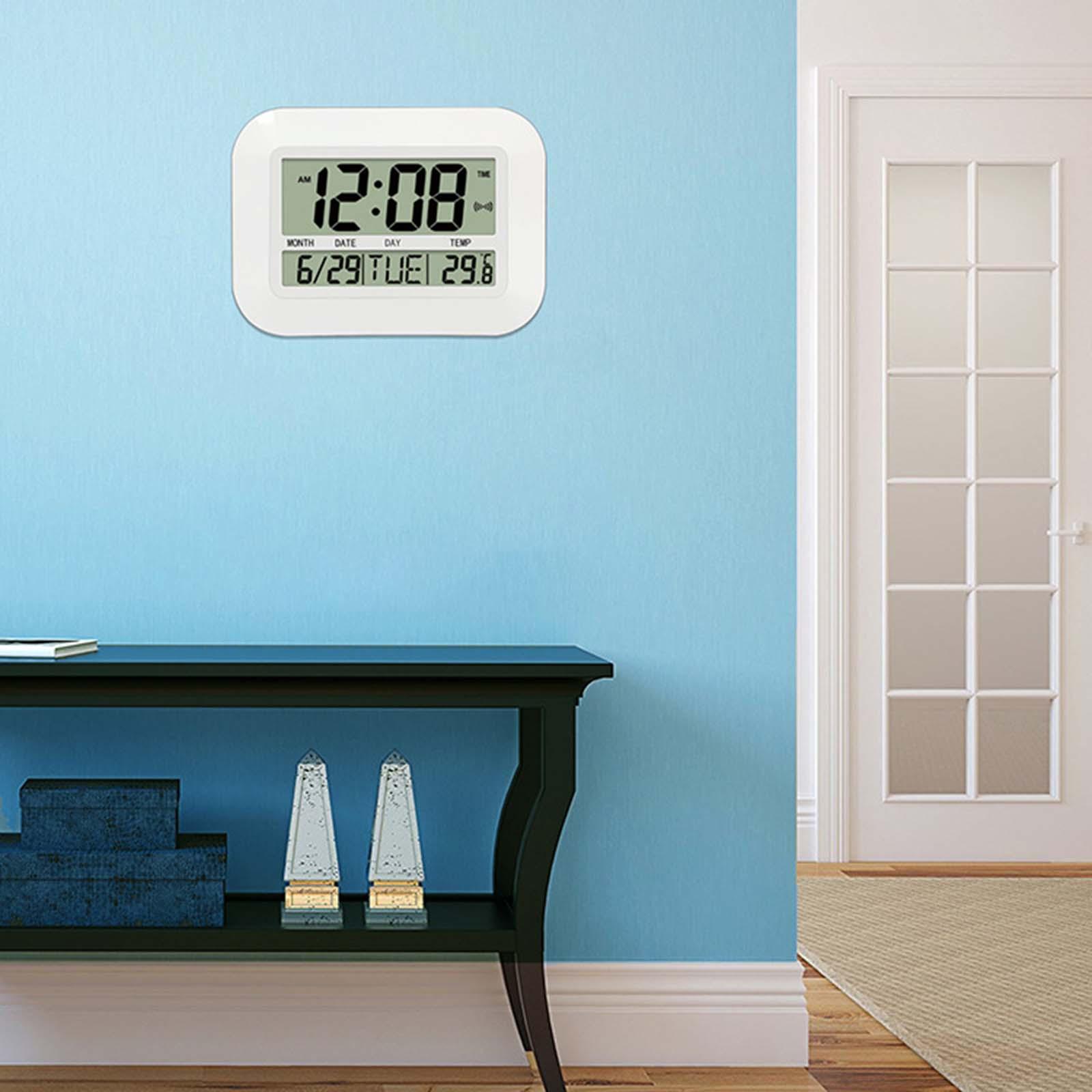 Electronic Wall Clock Alarm Clock for Bedroom School NightStand