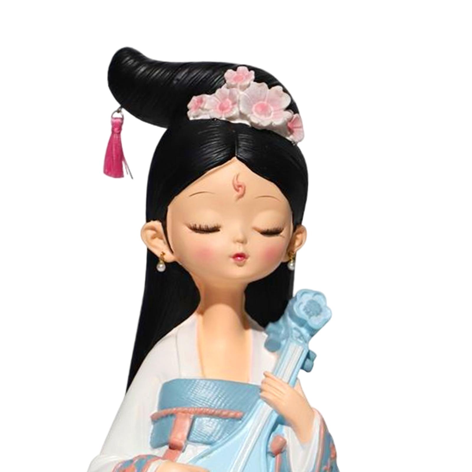 Chinese Ancient Girl Doll Oriental Ancient Asian Geisha Ornament