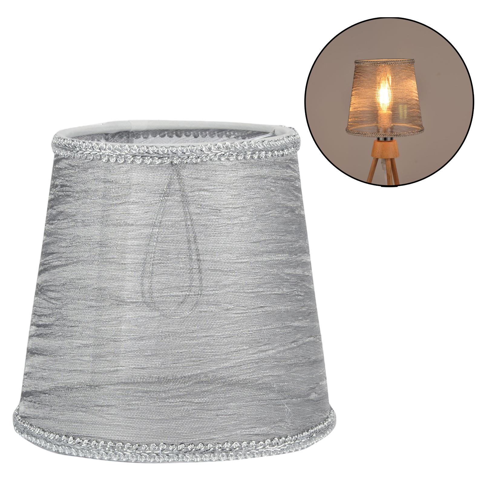 Lamp Shade Decorative Cloth Lampshade for Parties Decoration Bedside Light Gray