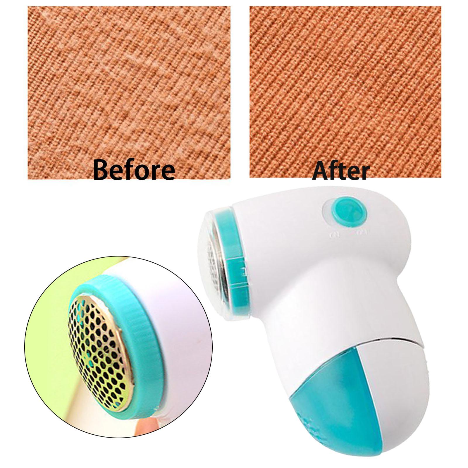 Small Fuzz Remover Cleaning Tool Visible Box for Carpets Sofa Clothing Green