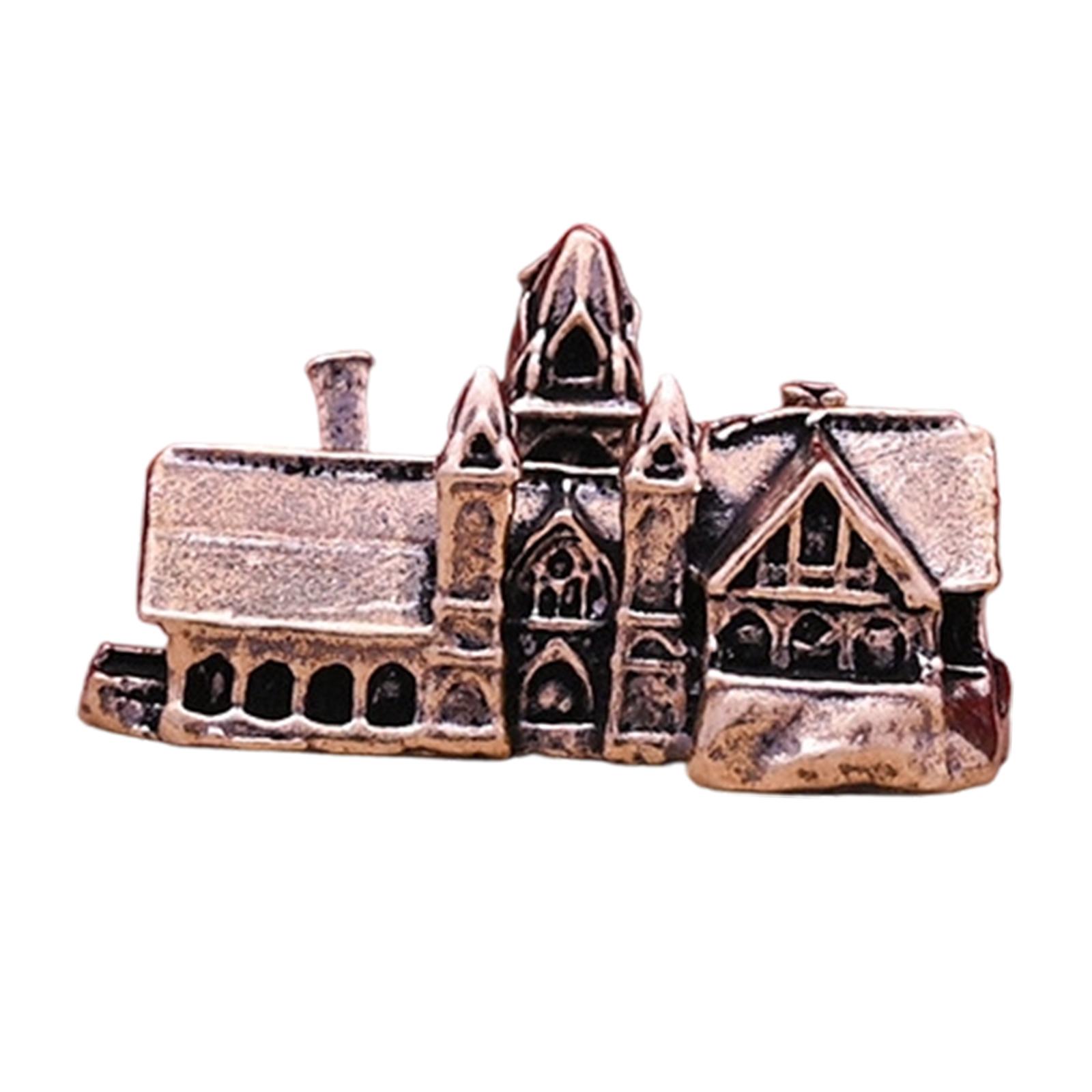 Mini Brass Castle Figurine