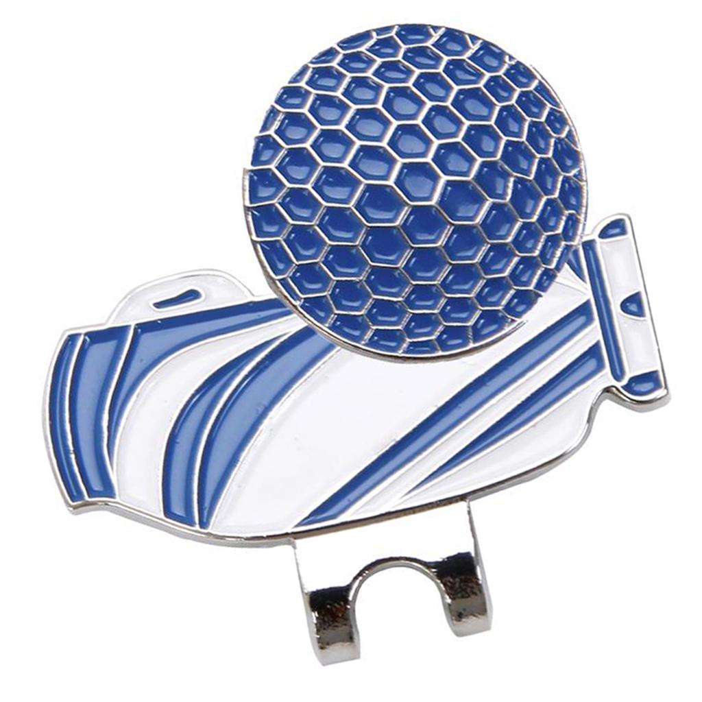 Golf Hat Clip with Detachable Magnetic Golf Ball Marker for Golf Cap Blue