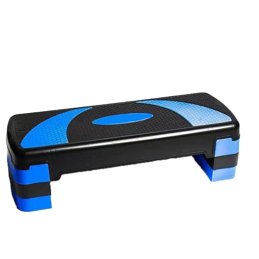 Aerobic Exercise Stepper Deck Riser 30.7in 3-Level Blue