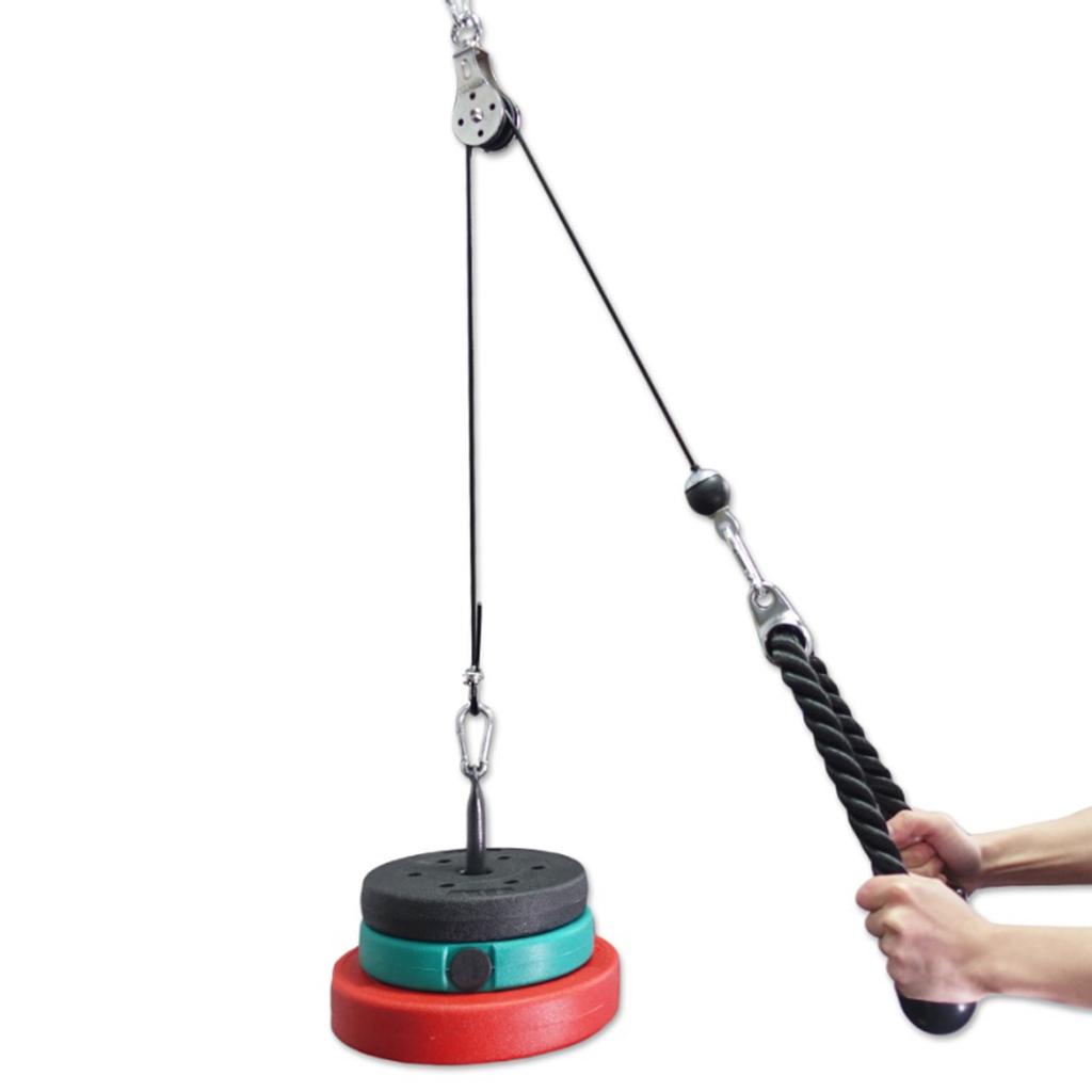 Fitness DIY Pulley Cable Machine System Biceps Triceps Hand Strength 2 Style