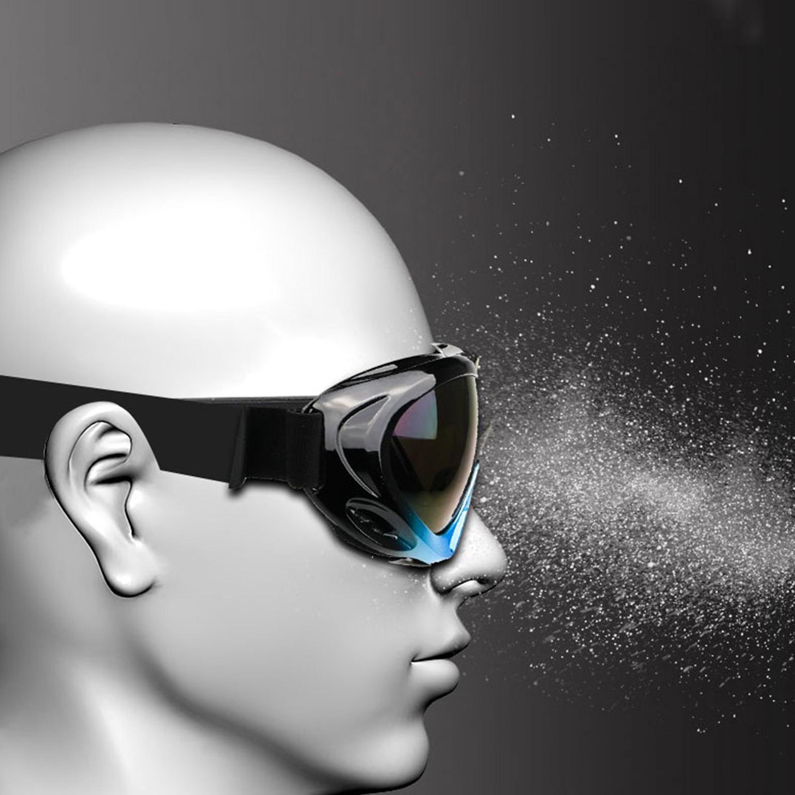 Ski Goggles UV Protection Anti-fog Men Women Snowboard Sunglasses Blue Black