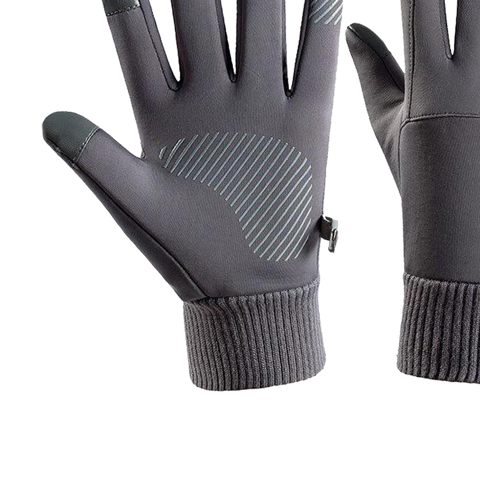 Winter Outdoor Cycling Hiking Sports Gloves Touch Screen XL Gray K147