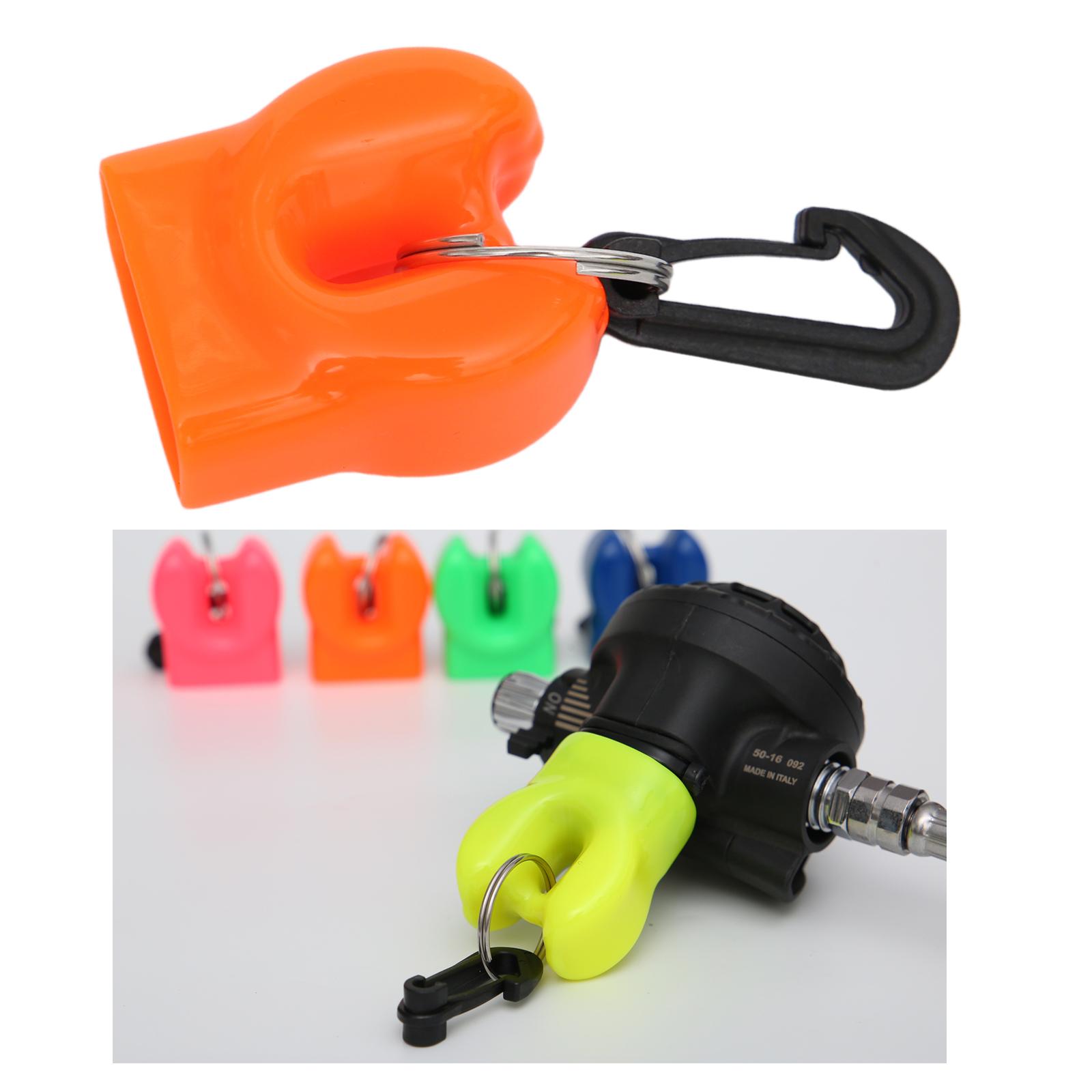 Diving Skum-Ball Scuba Mouthpiece Holder Regulator Octopus Retainer Orange