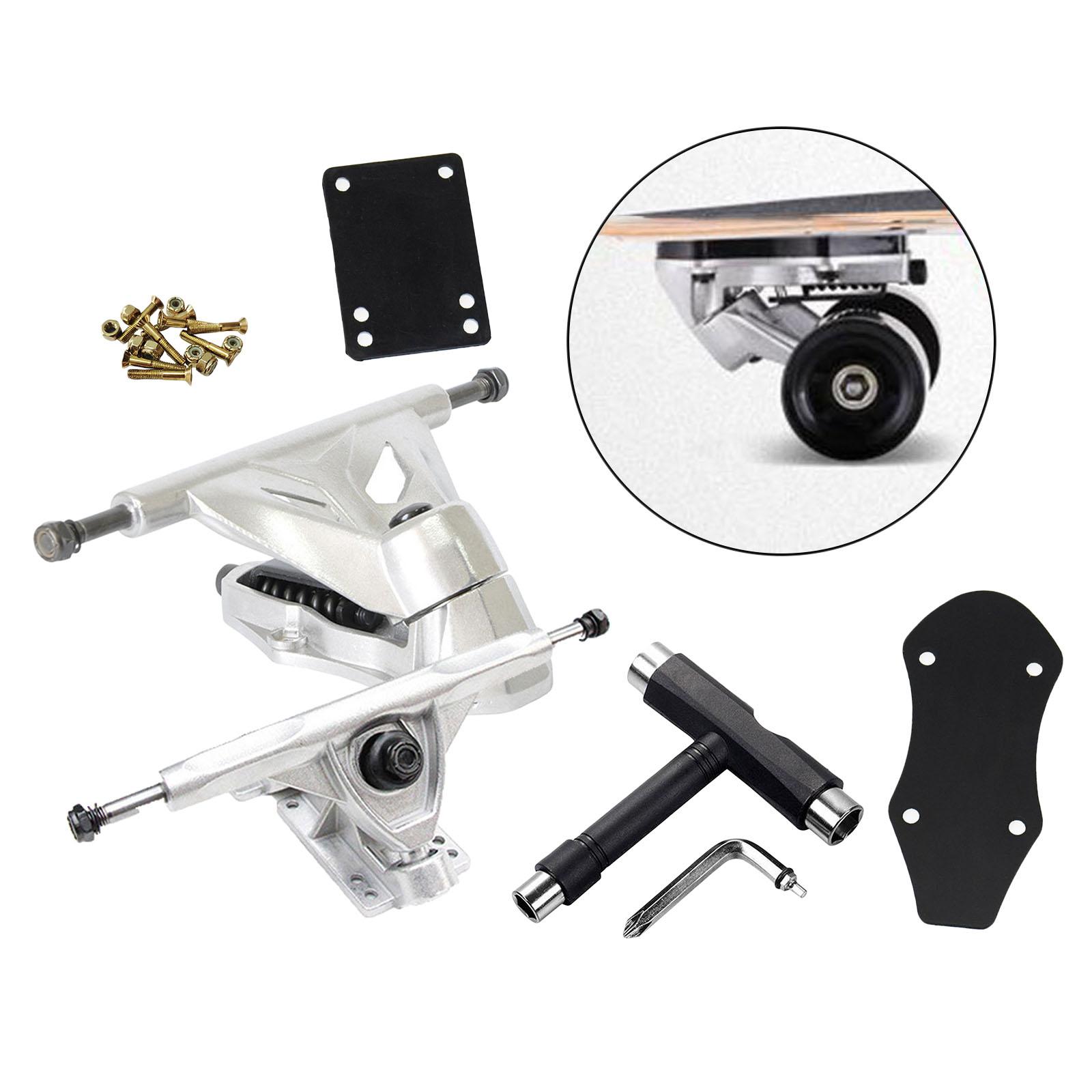 2Pcs Skateboard Trucks Bracket Longboard Truck Bridge Replacements Parts