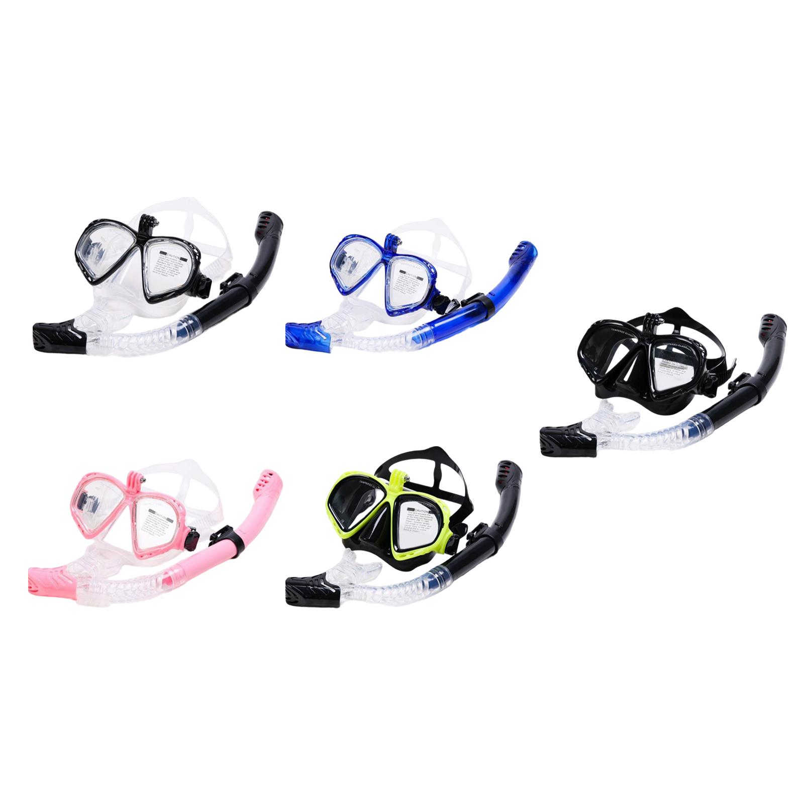 Snorkeling Glasses Scuba Diving Snorkel Goggles Snorkel Mask Black