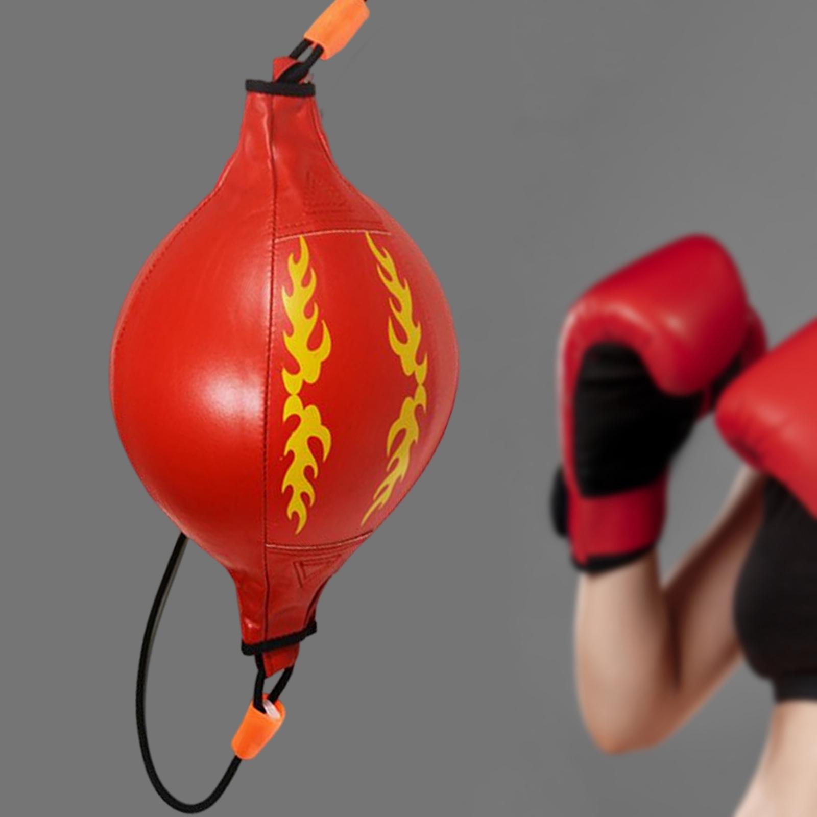 Speed Ball Double End Punching Bag Equipment Boxing Reflex Ball Red