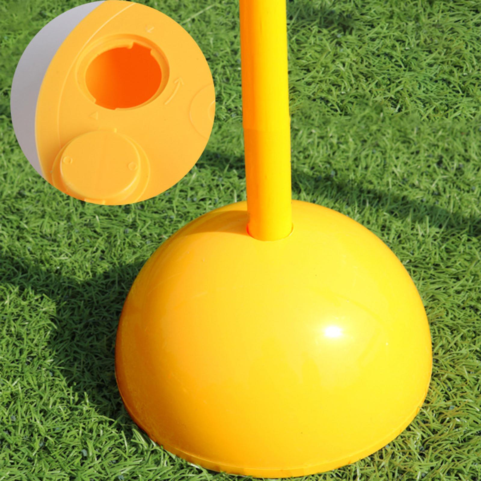 Football Door Pole Training Tool Sign Obstacle Marker Rod 2 Pieces Sign pole
