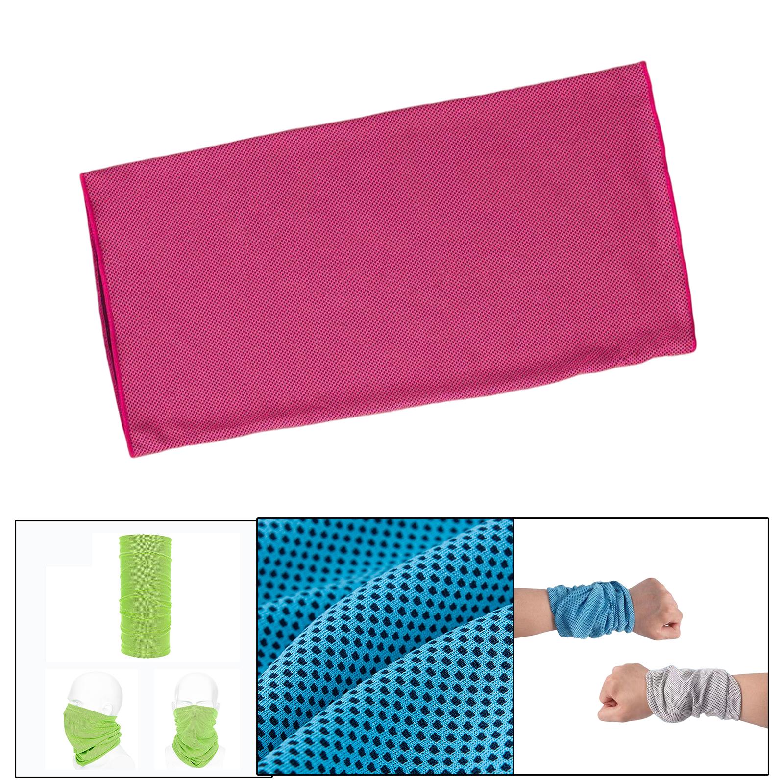 Multifunctional Wrist Sweatband Cooling Wristbands for Basketball Workout Pink