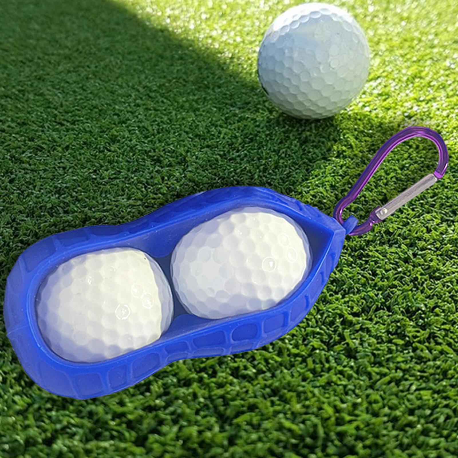 Golf Ball Holder Bag Carrier Sleeve Carry Pouch Men Women Blue