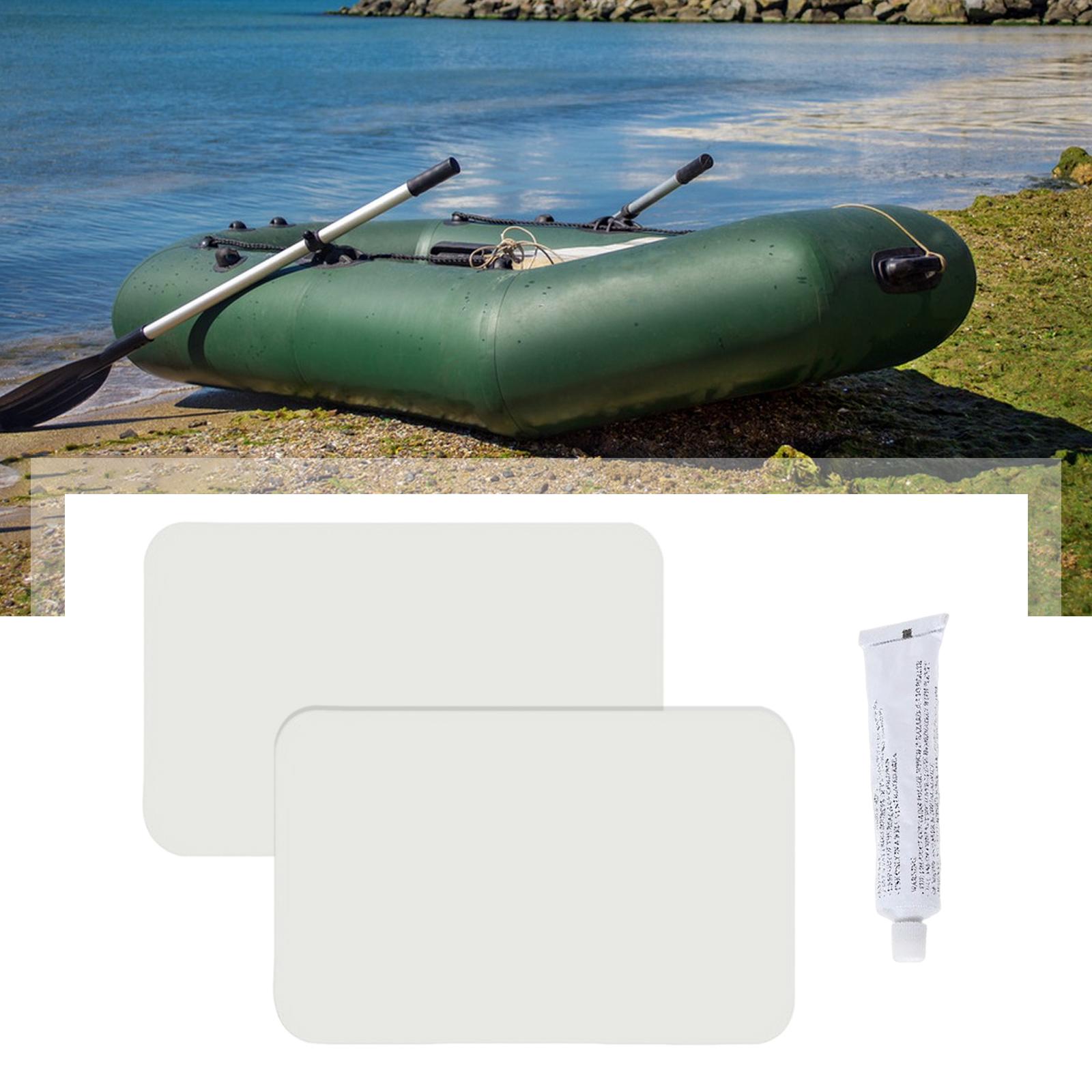 Inflatable Boat Repair Kit Kayak PVC Repair Patches for Rubber Boat Tents Light Grey