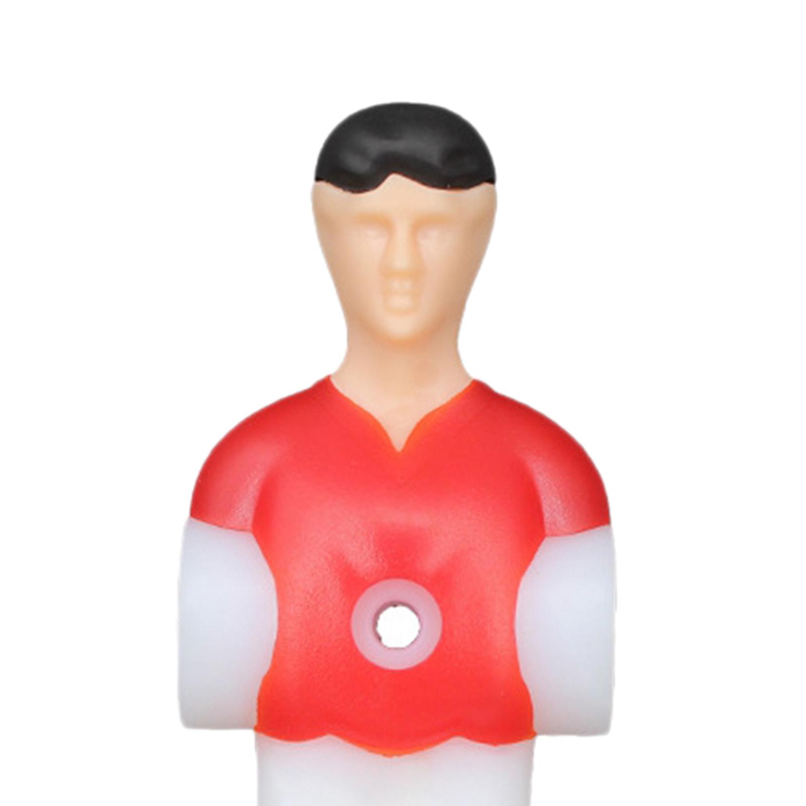 3Pcs Soccer Table Men Player Sports for Family Foosball Men Replacement Set Red
