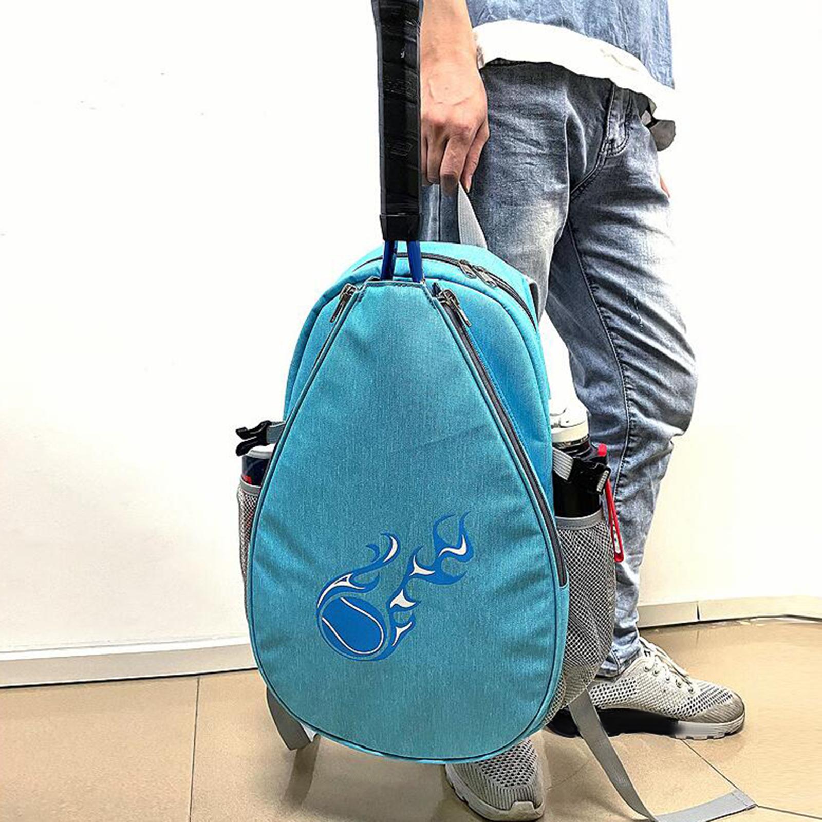 Tennis Backpack Portable Tennis Bag for Tennis Racket, Badminton Racquet Blue