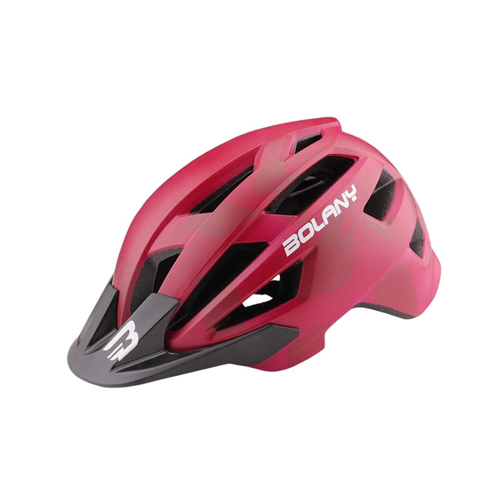 Bicycle Helmet Road Mountain Bike Men Women Detachable Pad Adult Bike Helmet Red