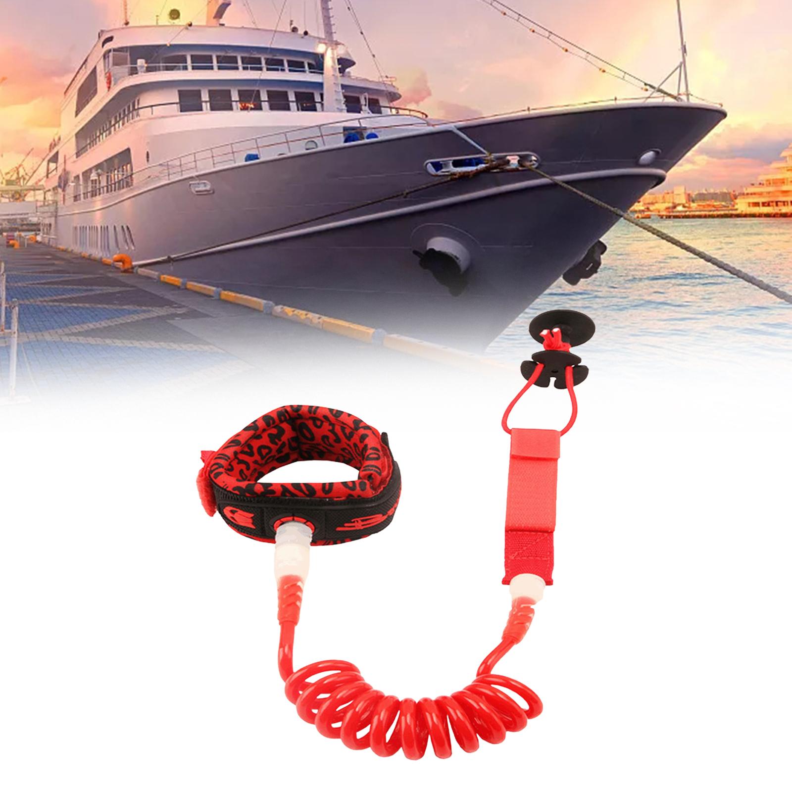 Surfboard Leash Elastic Rope for Longboard Surfboard Accessories red