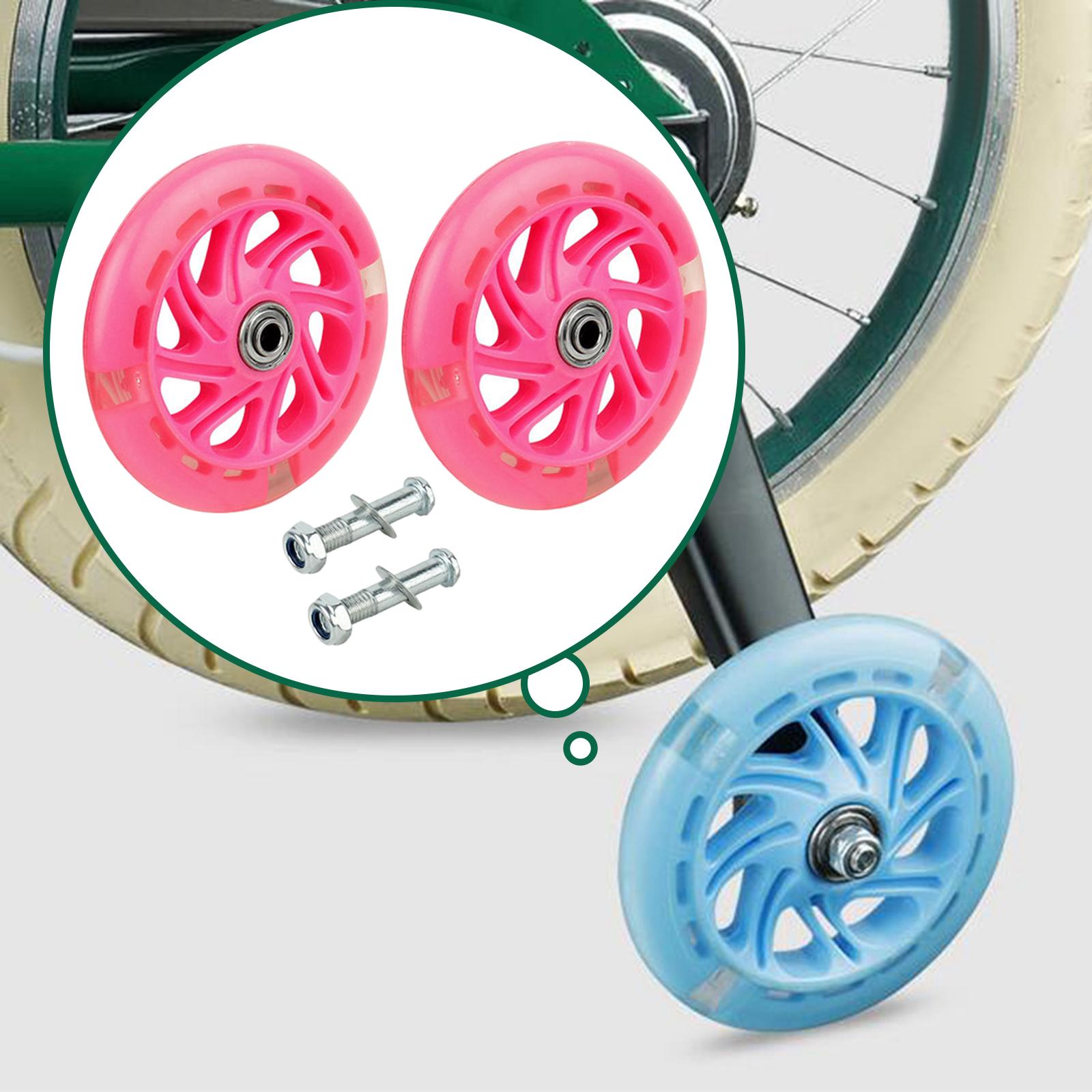 Bike Training Wheels Bicycle Stabilizer for Children Adults 12-20 inch Bikes Pink