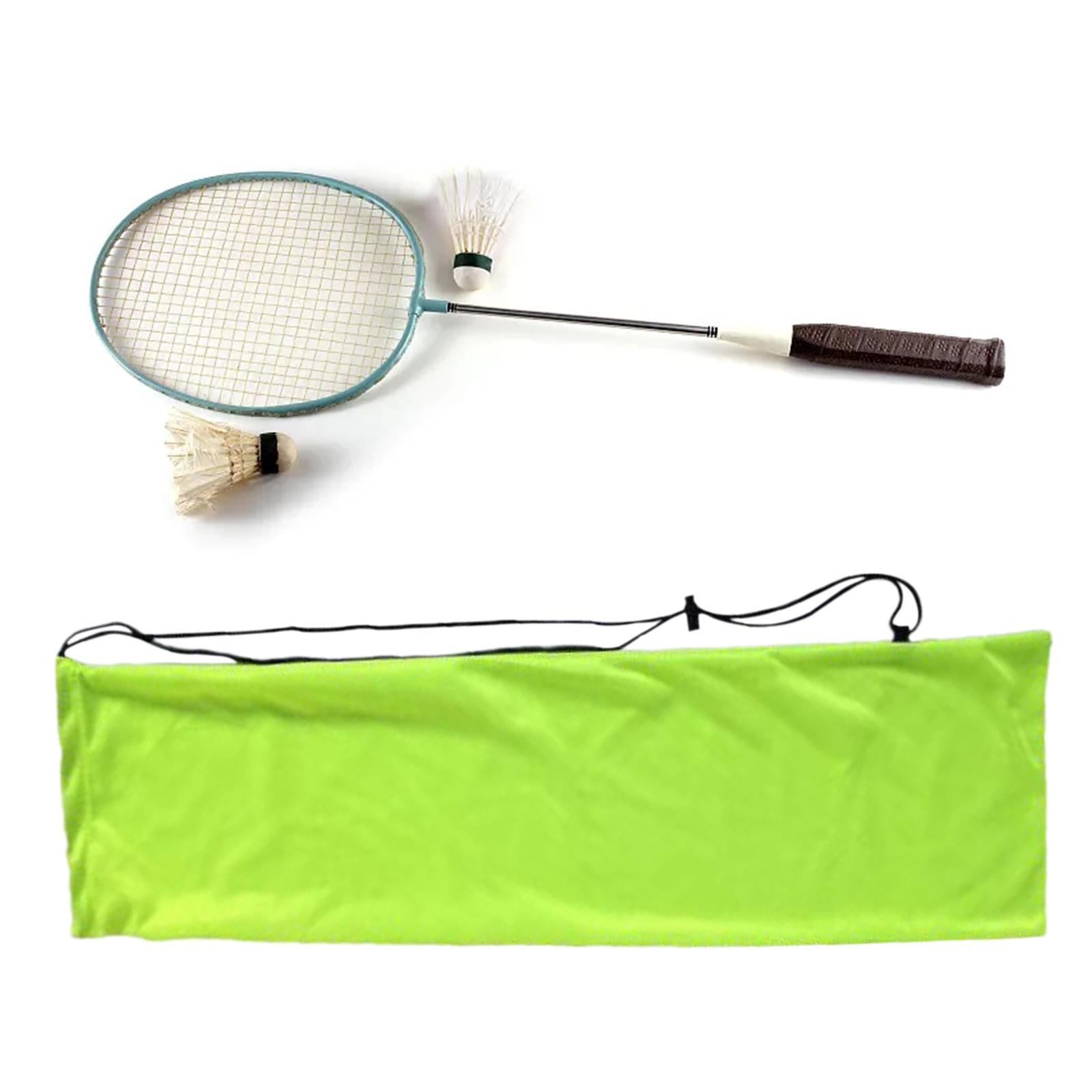 Badminton Racket Bag Racket Shoulder Bag Racket Cover Bag Carrier Carry Case Green