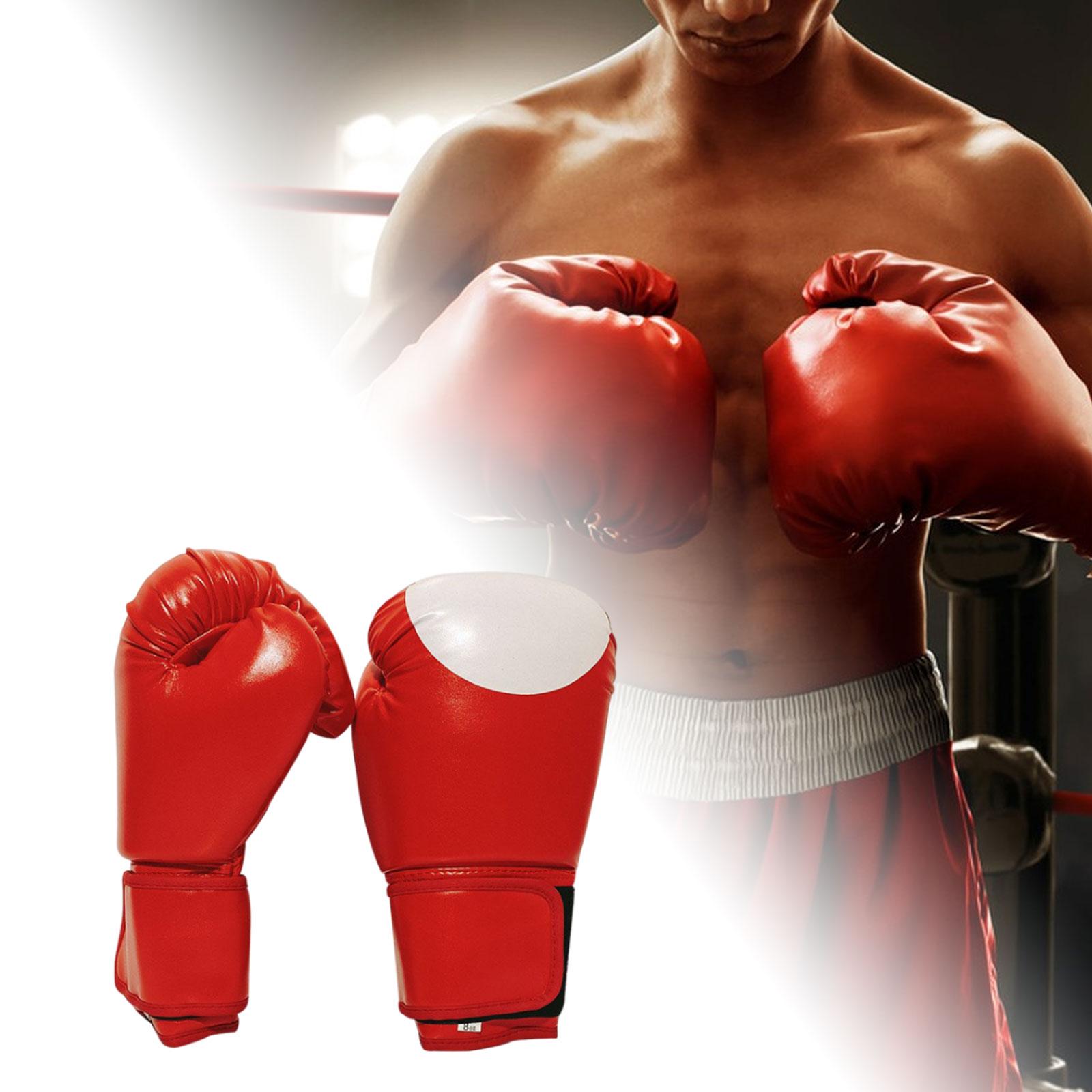 Kids Boxing Glove Training Sparring Gloves Sturdy for Striking Red 10oz