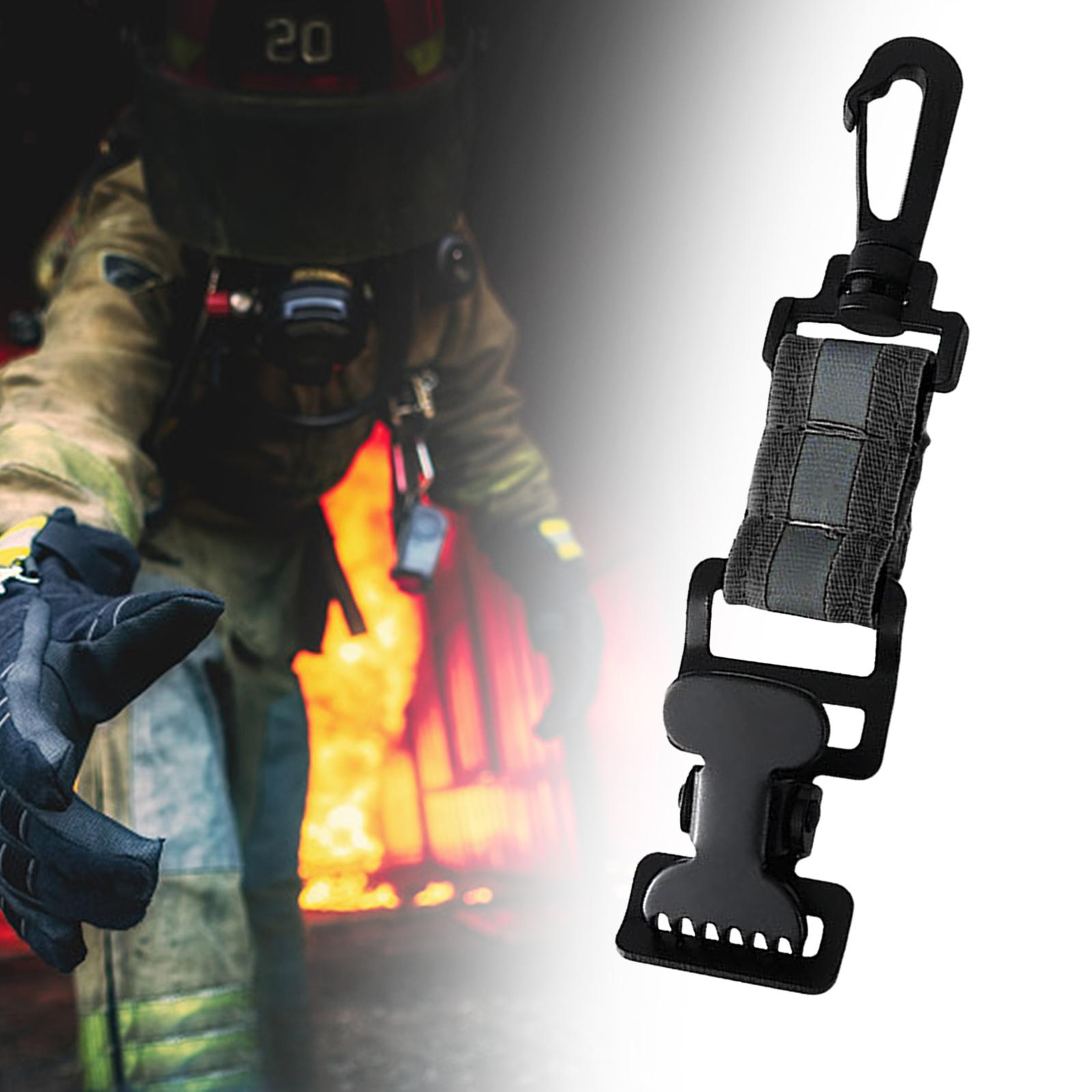 Firefighter Glove Strap Fireman Turnout Gear Durable Quick Release Reflective Black A