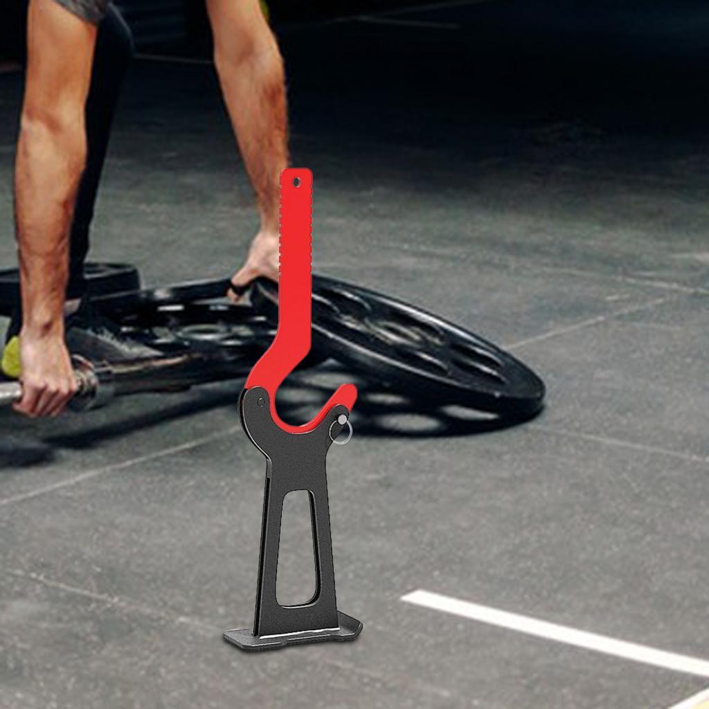 Deadlift Barbell Jack Unloading Changing Weight Plates for Deadlifting Squat