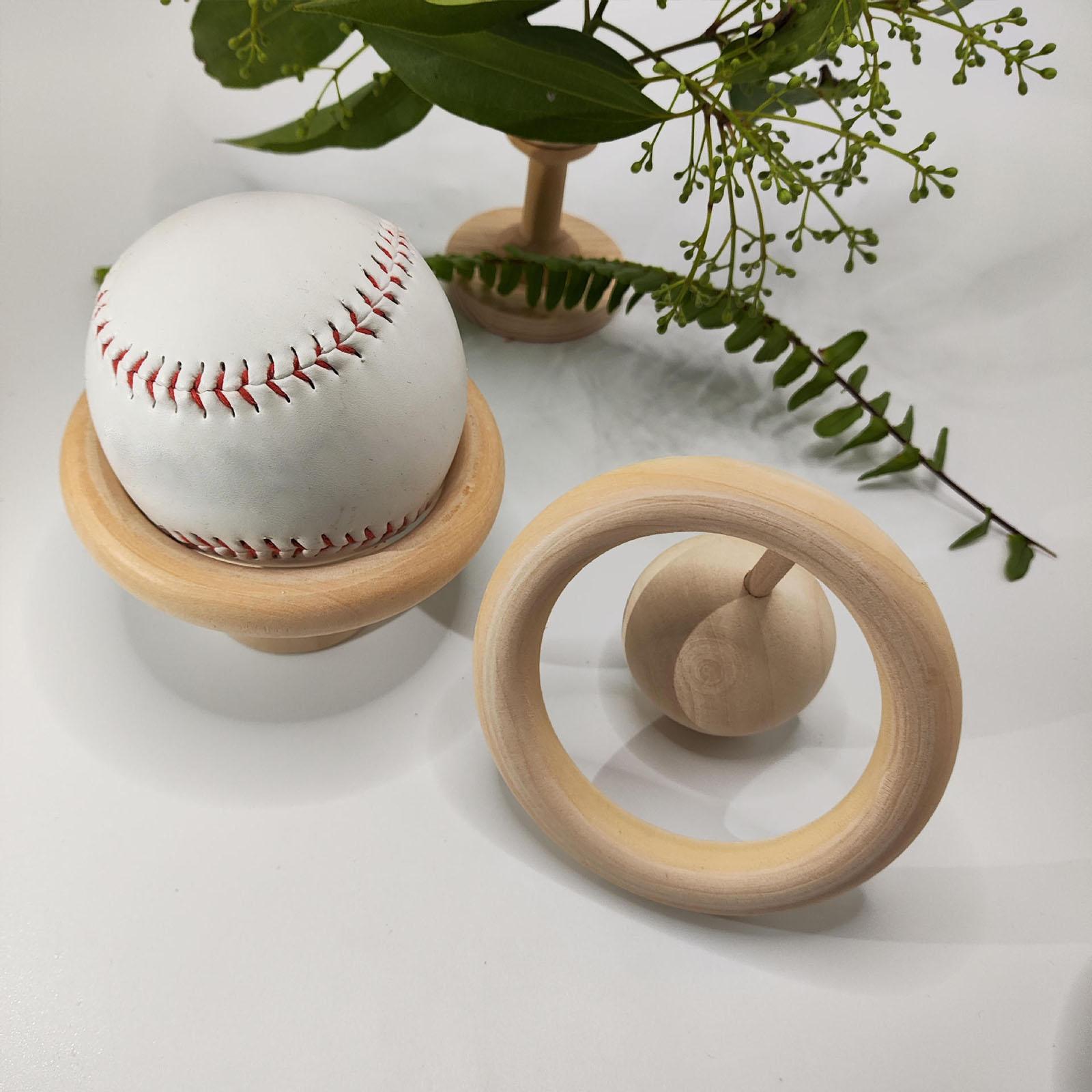 2x Baseball Display Stand Portable Small for Tables Collections Centerpieces