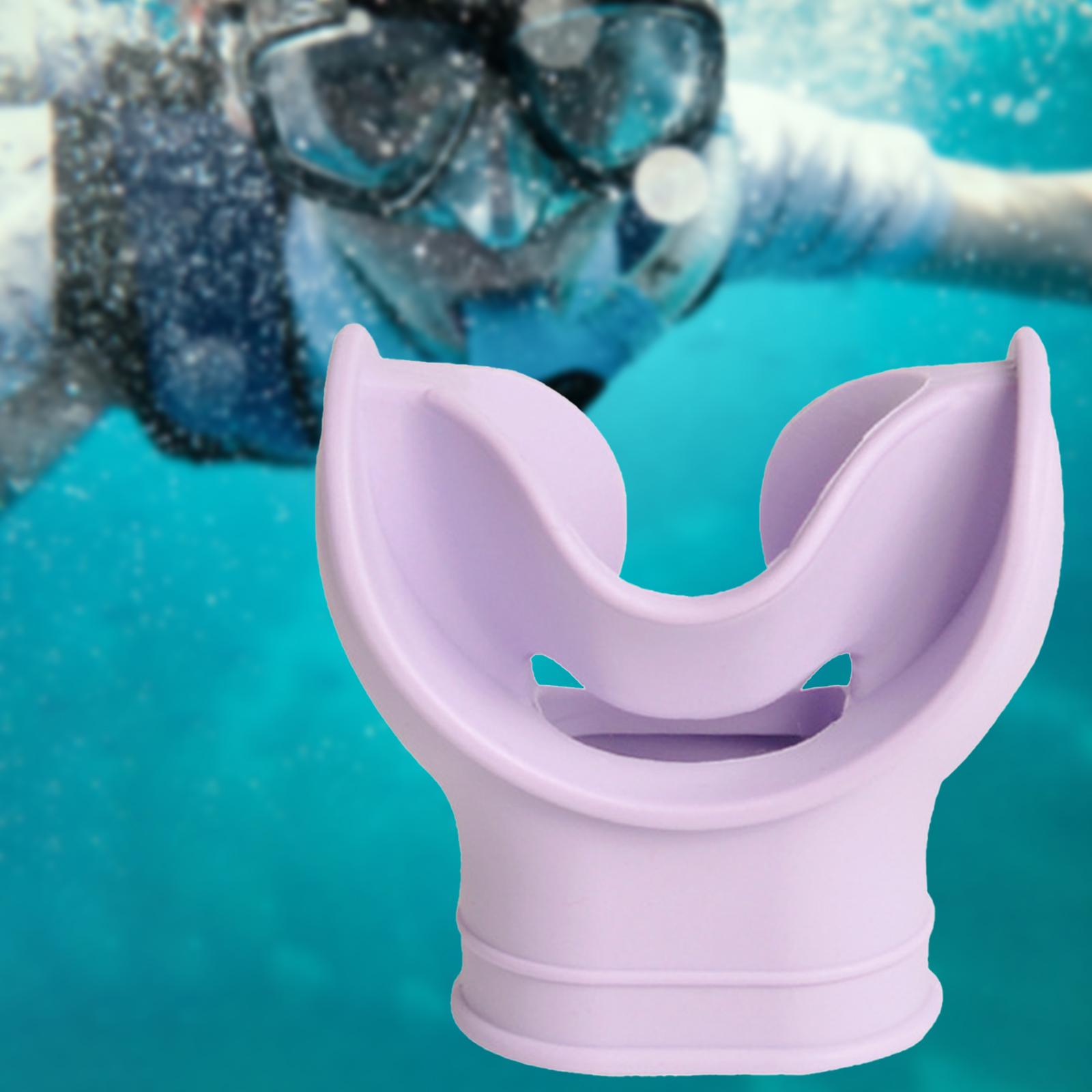 Scuba Diving Bite Mouthpiece Equipment Dive Tools Breathing Tube Replacement Purple
