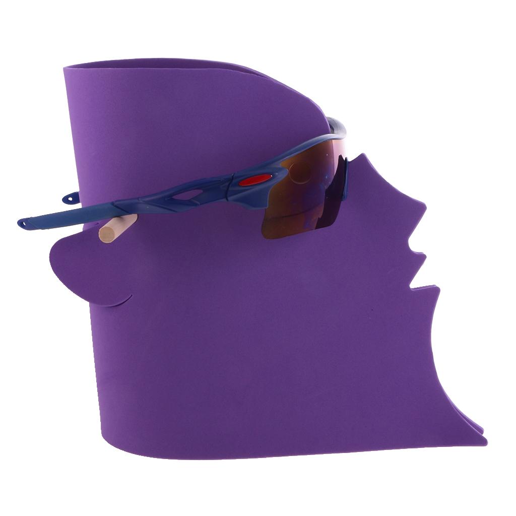 EVA Head Sunglasses Glasses Shop Display Stand Holder Organizer Purple