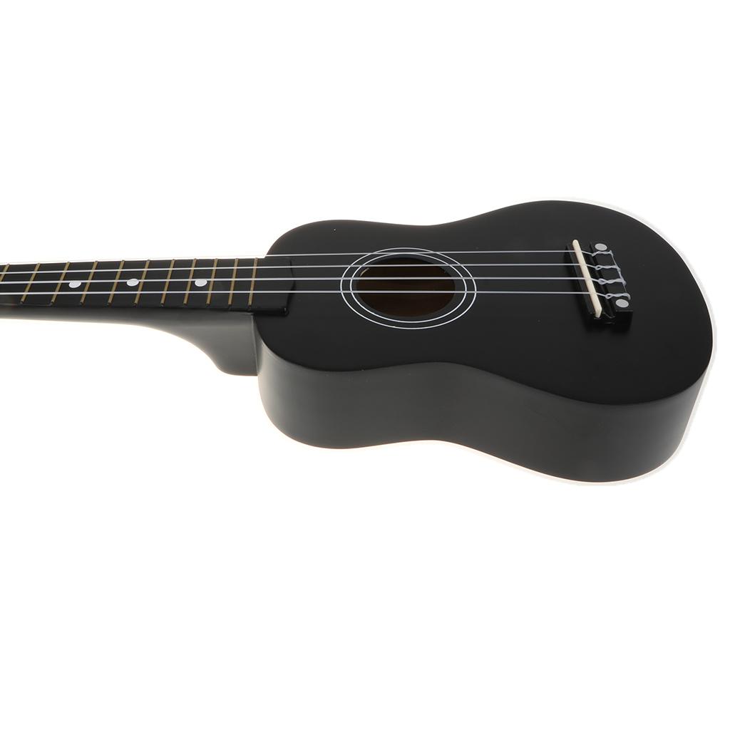 21" Hawaii Ukulele Mini 4 Strings Guitar for Kids Beginners Black
