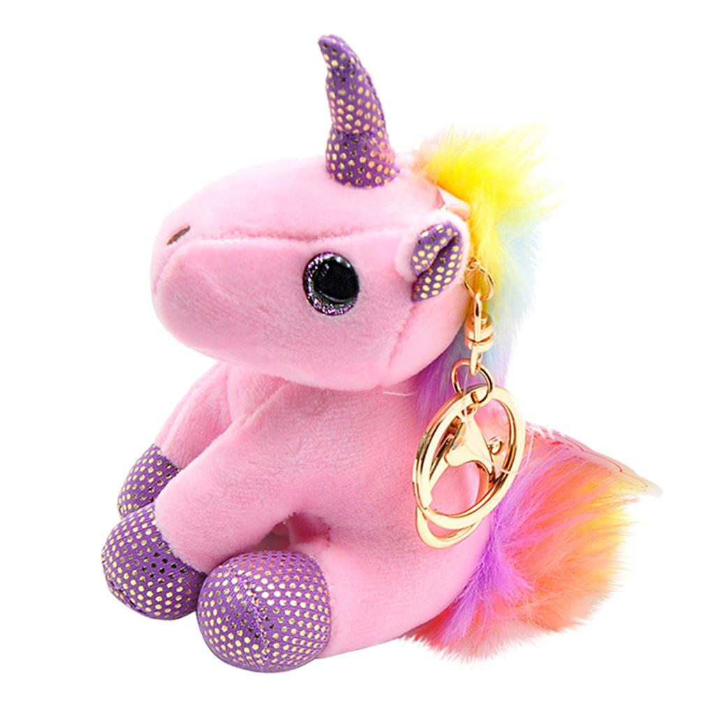 Cute Unicorn Plush Stuffed Keychain Keyring for Girls Cute Unicorn Plush Stuffed Keychain Keyring for Girls
