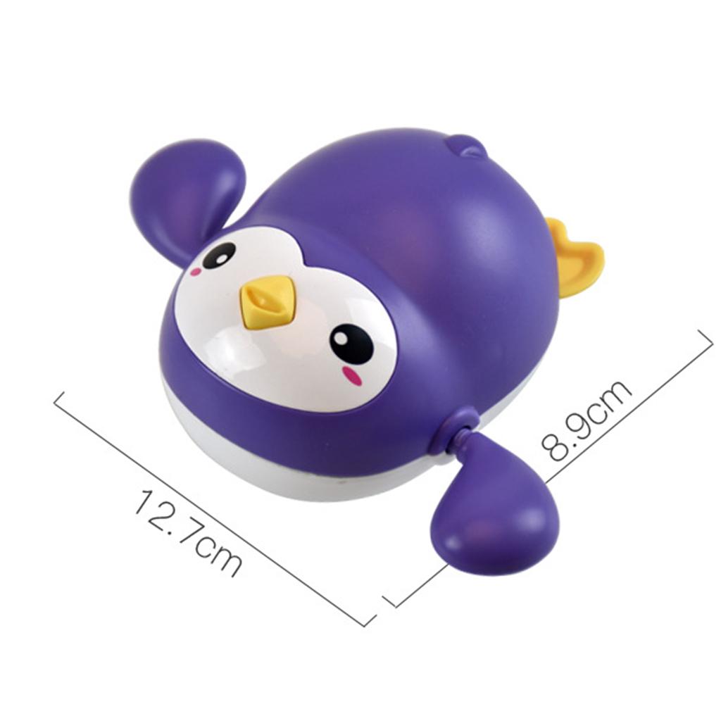 Clockwork Animals Toy Swimming Penguins Baby Bath Pools Paddling Toy Purple