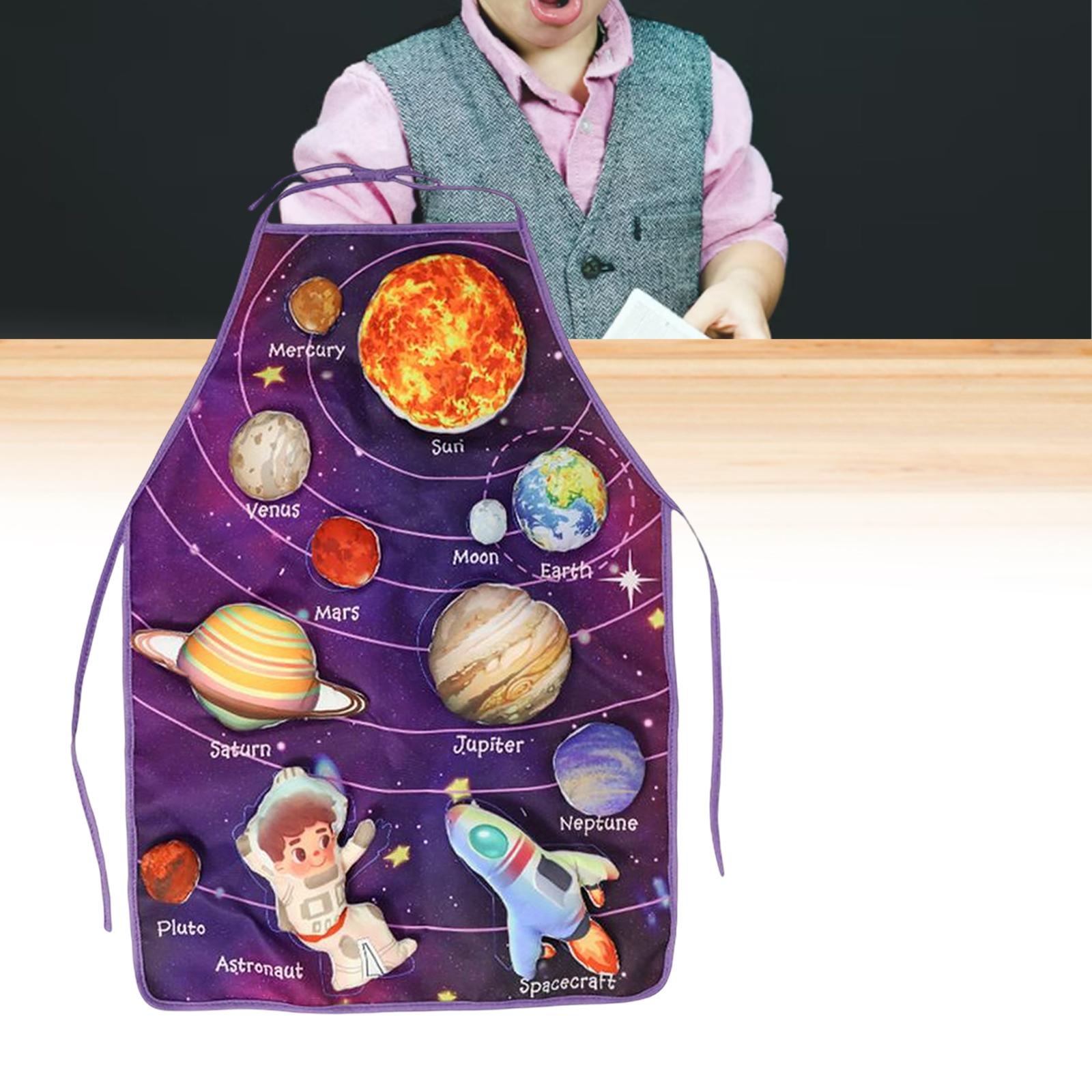 Solar System Cognition Apron Early Education Toy for Preschool Children