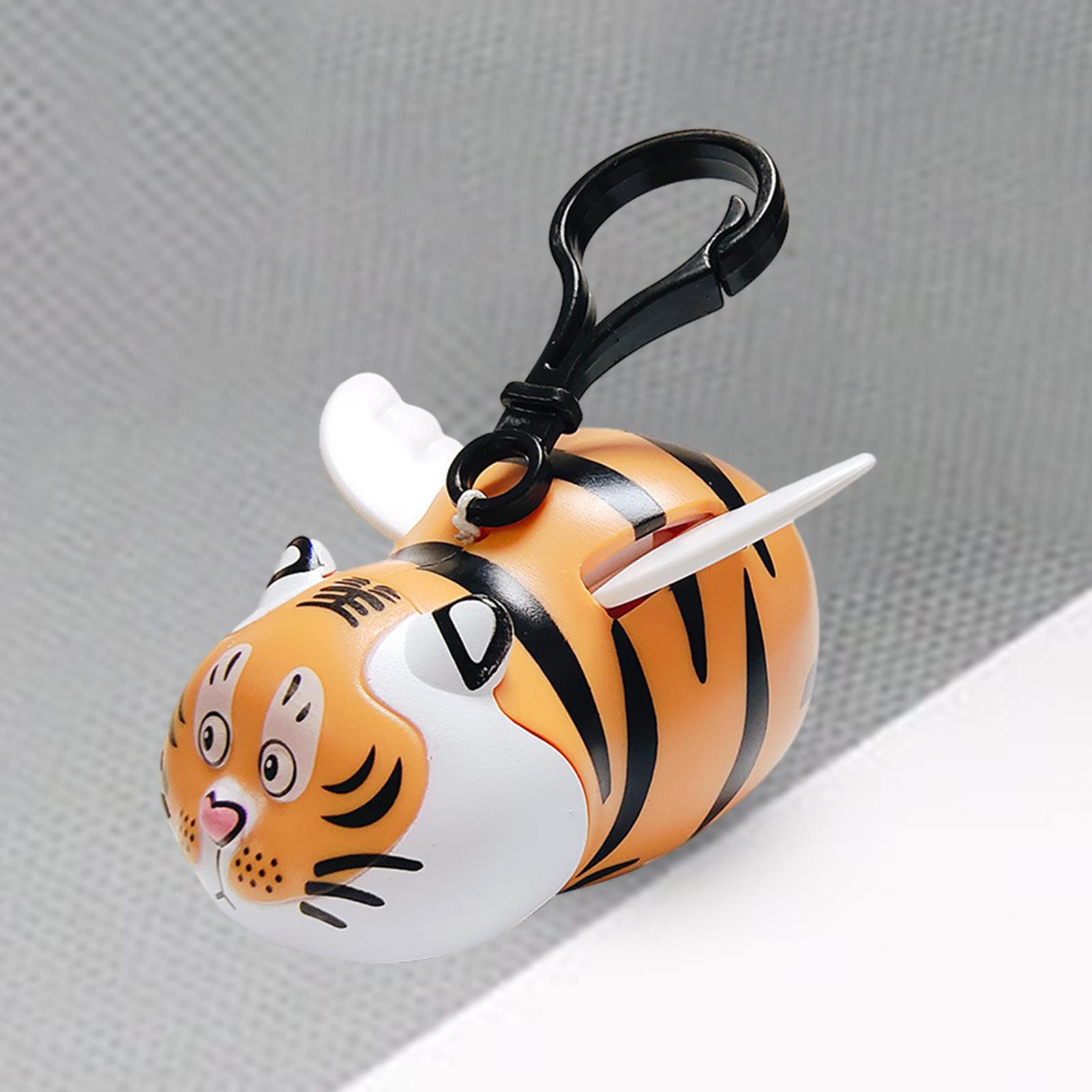 Cartoon Tiger Key Chain Flying Animal Keychain Boys Girls Basket Filler