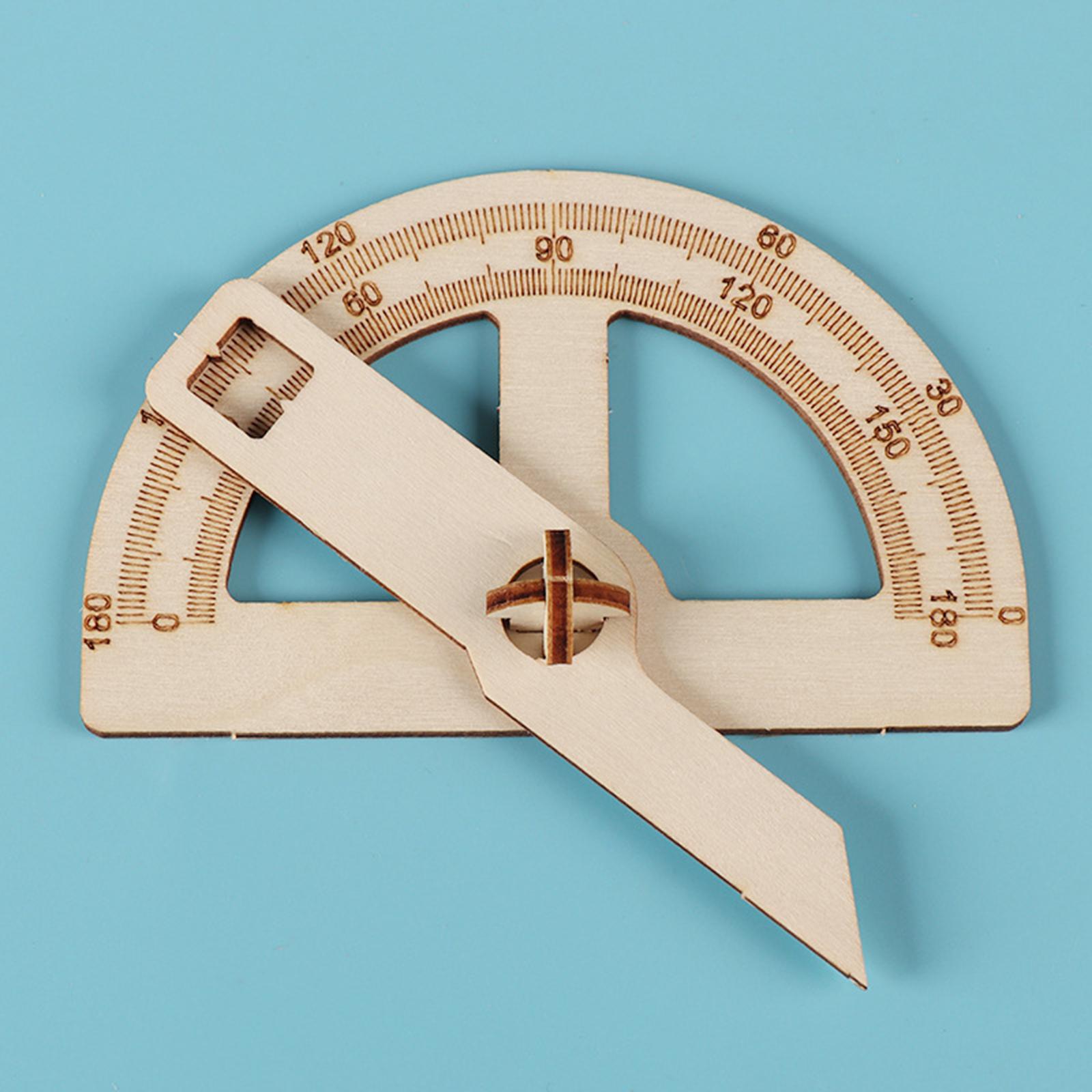 DIY Handmade Angle Ruler Small Inventions Education Model for Kids Classroom