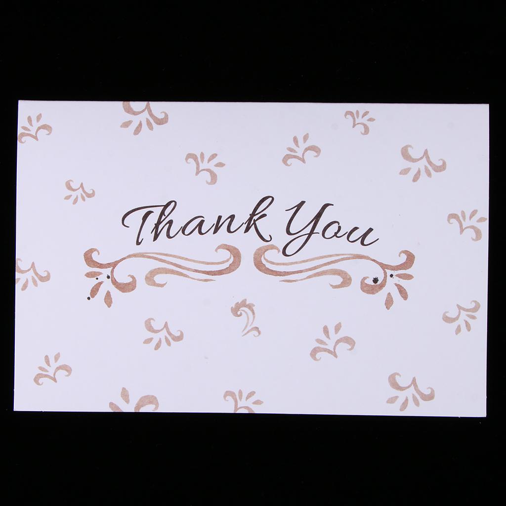 6 Pieces Creative Envelope Thank You Greeting Cards Tanksgiving Day Gifts B