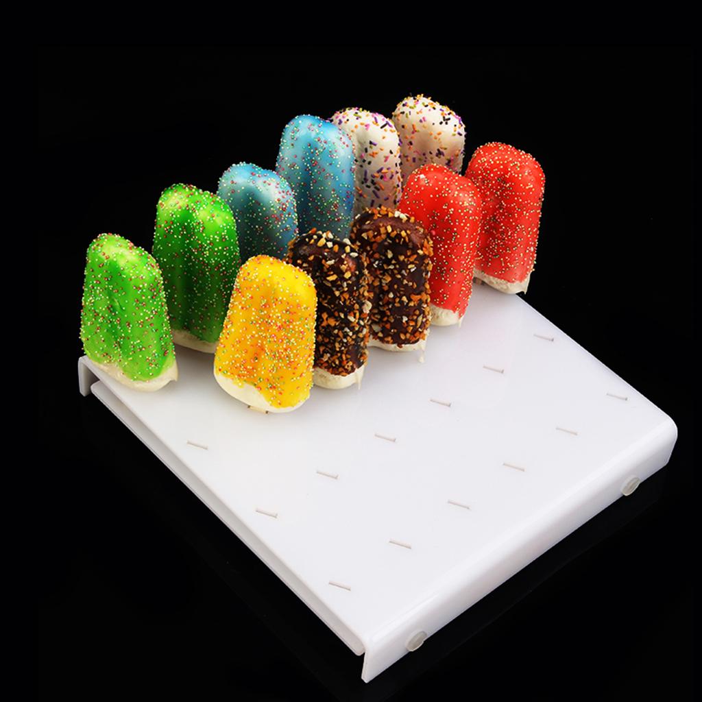 24 Slot Acrylic Ice Lolly Ice Sucker Plastic Board Holder Display Stand ...