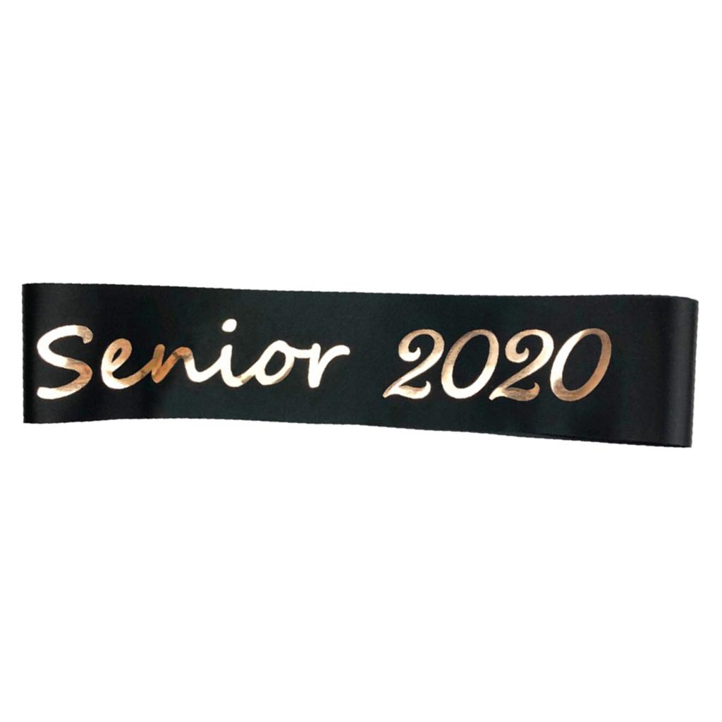 Graduation Party Novelty Accessory Graduation Satin Sash Rose Gold