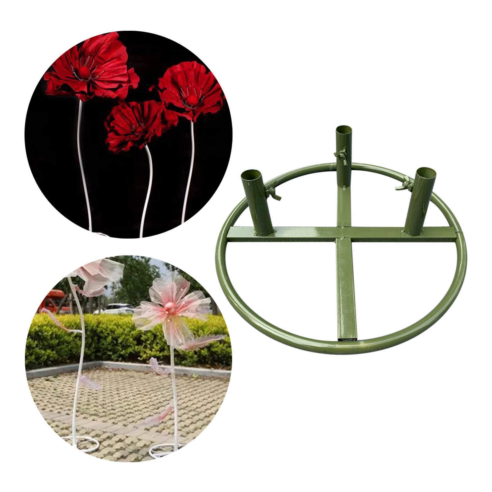 2Pcs Flower Pole Display Stand Base DIY for Florist 