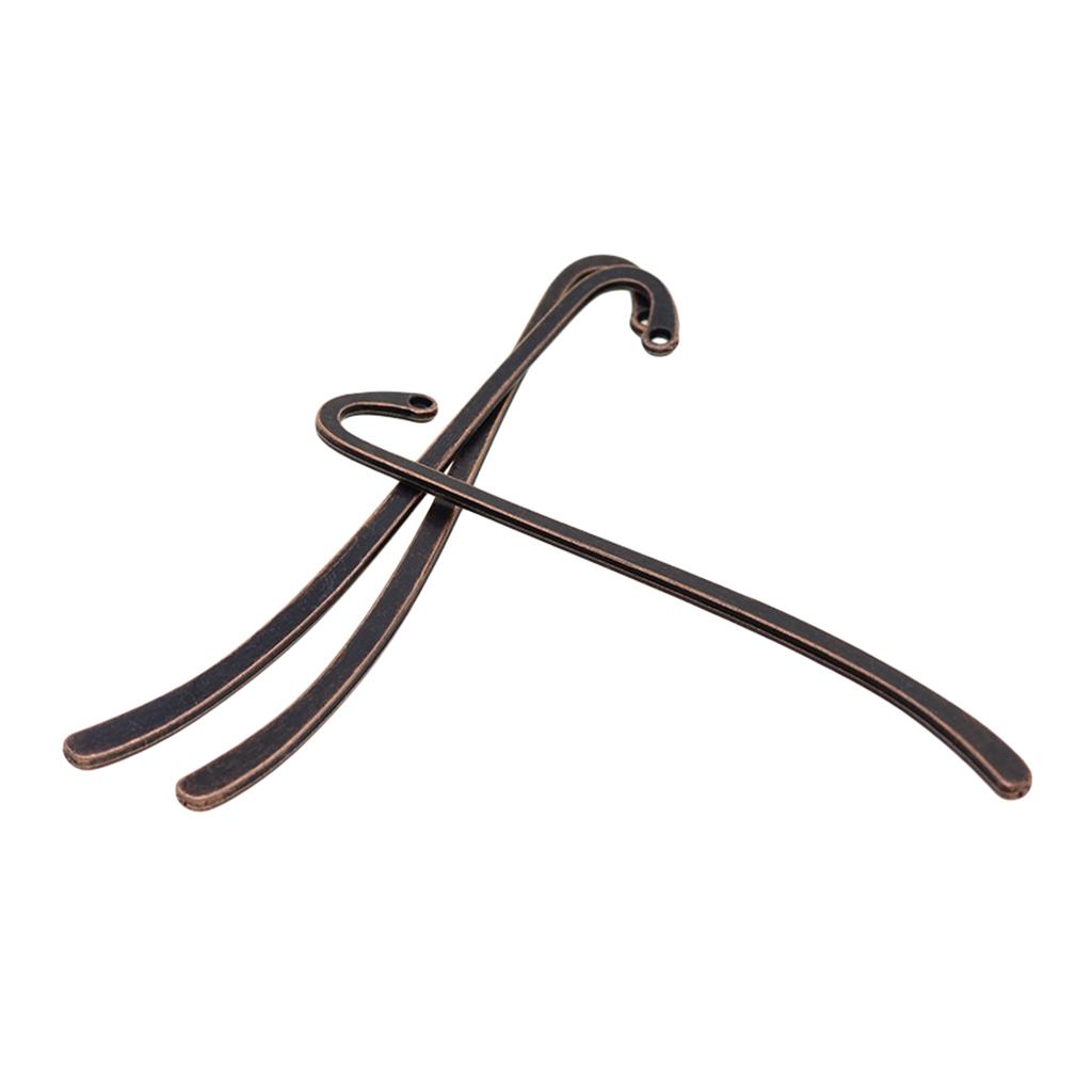 60 Pieces Beading Flat Bookmarks With Loop DIY Making Jewelry