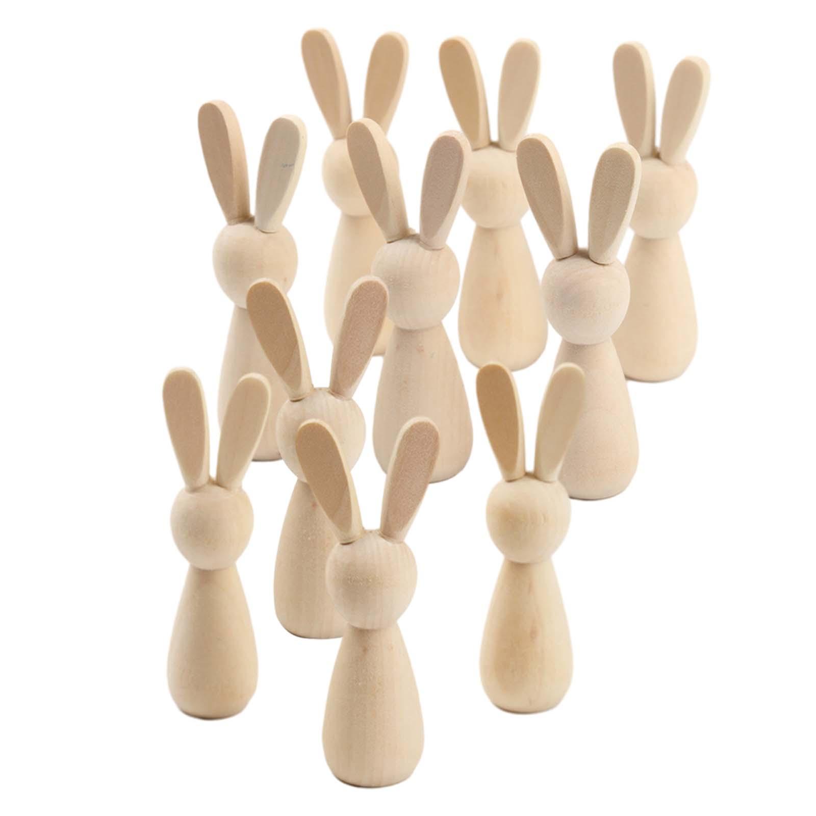 Unfinished Wooden Peg Dolls