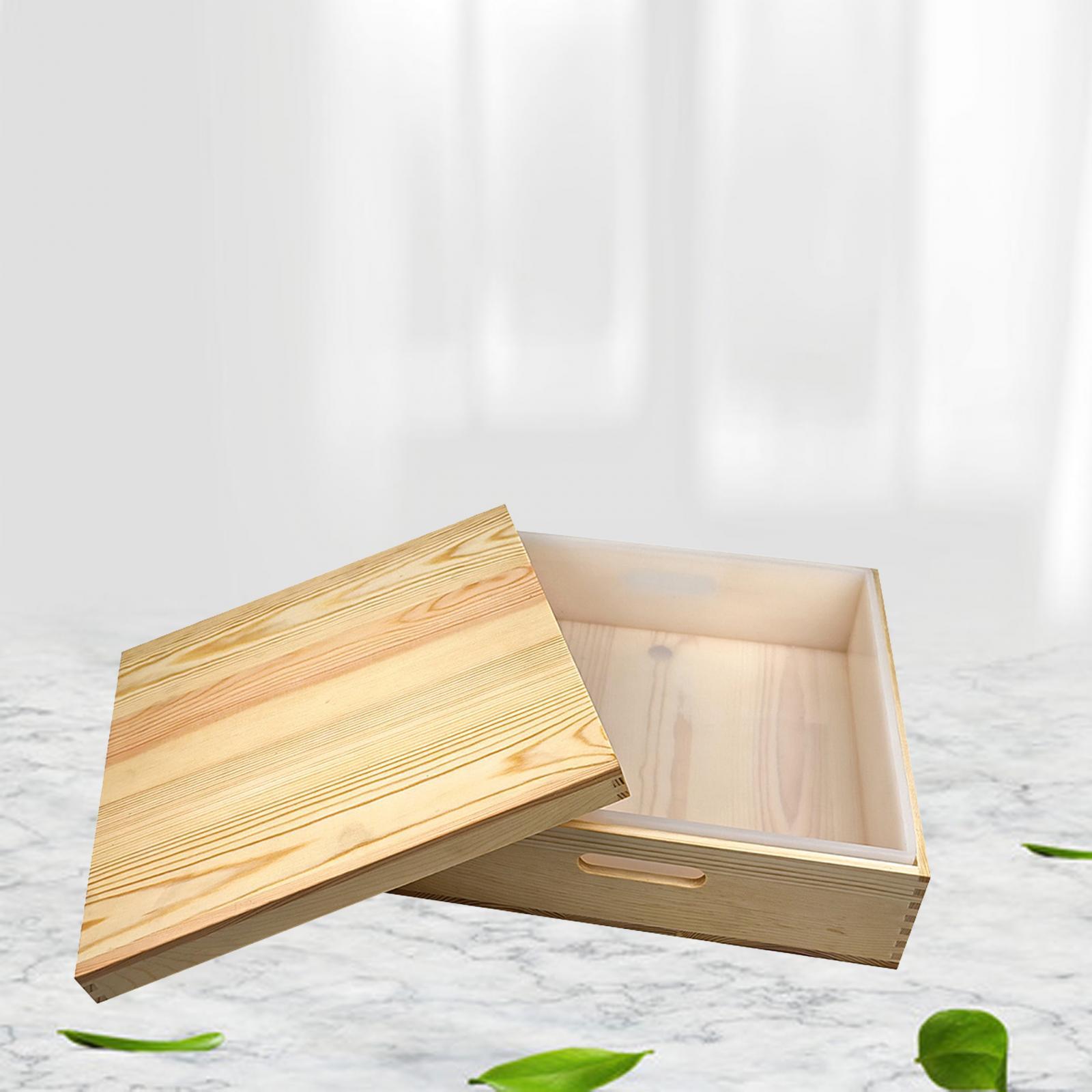 Wood Soap Mould Mould Square Flexible Large Capacity Epoxy Resin Making Tool