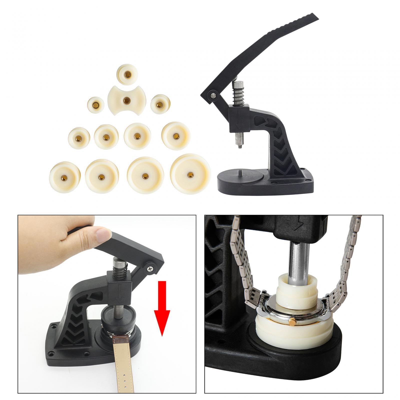 Watch Press Set Watch Case Closer Durable Replacement Professional with Dies