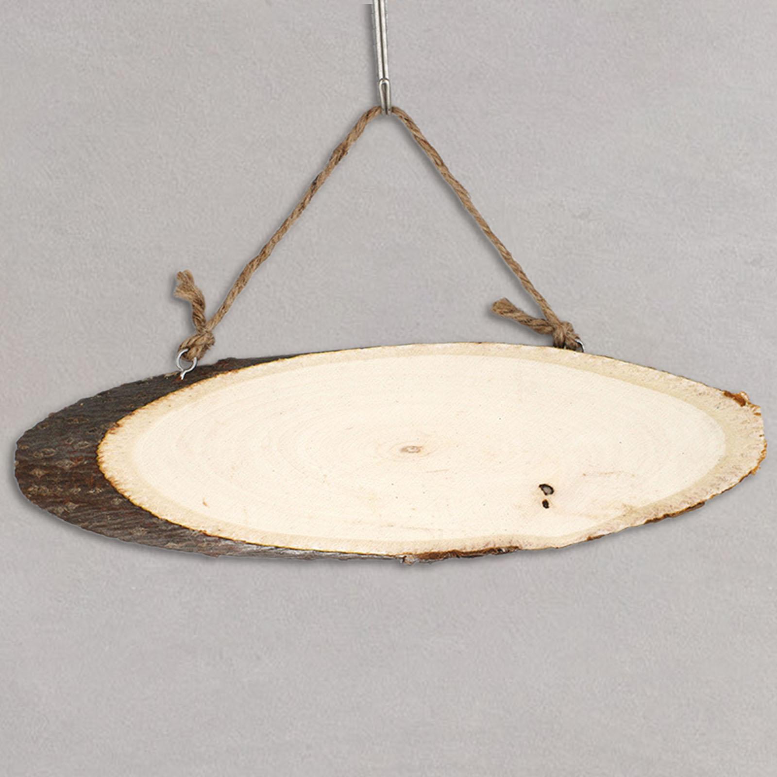 Wood Slice DIY Crafts Wedding Party Painting Writing Wooden Plate 23cmx7cm