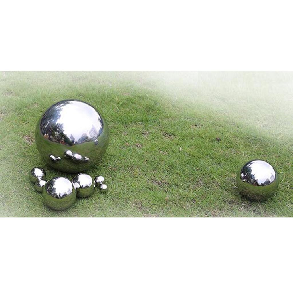 Stainless Steel Gazing Balls Hollow Ball Globes Floating Pond Balls