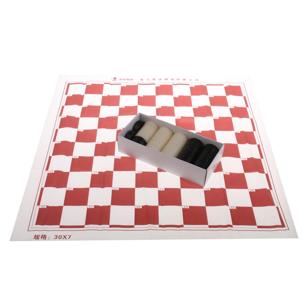 10x10 Squares Checkerboard International Draughts Game 40