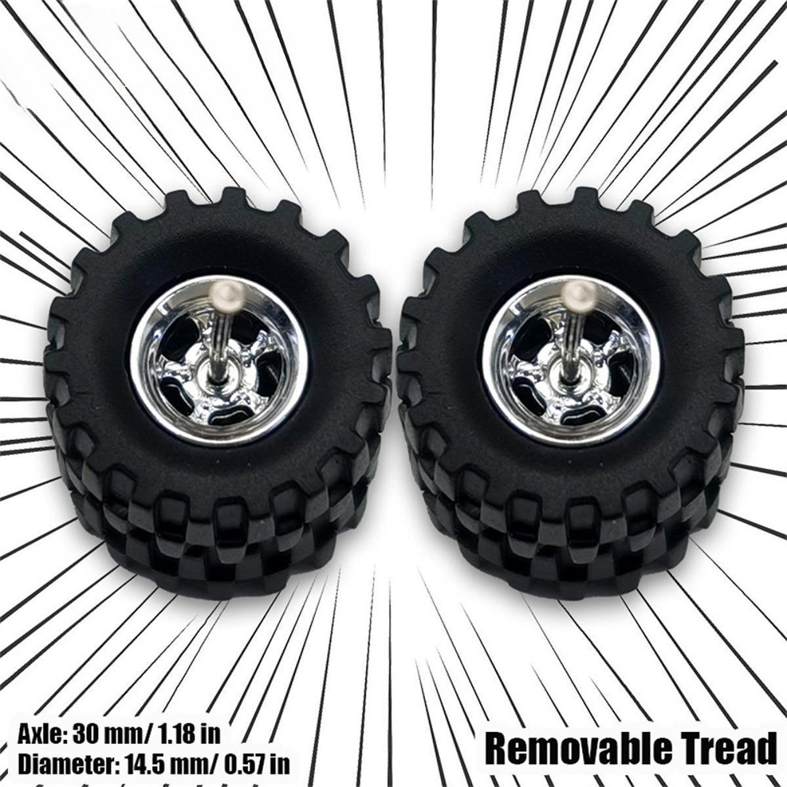 Alloy Wheel Tires 1/64 Scale
