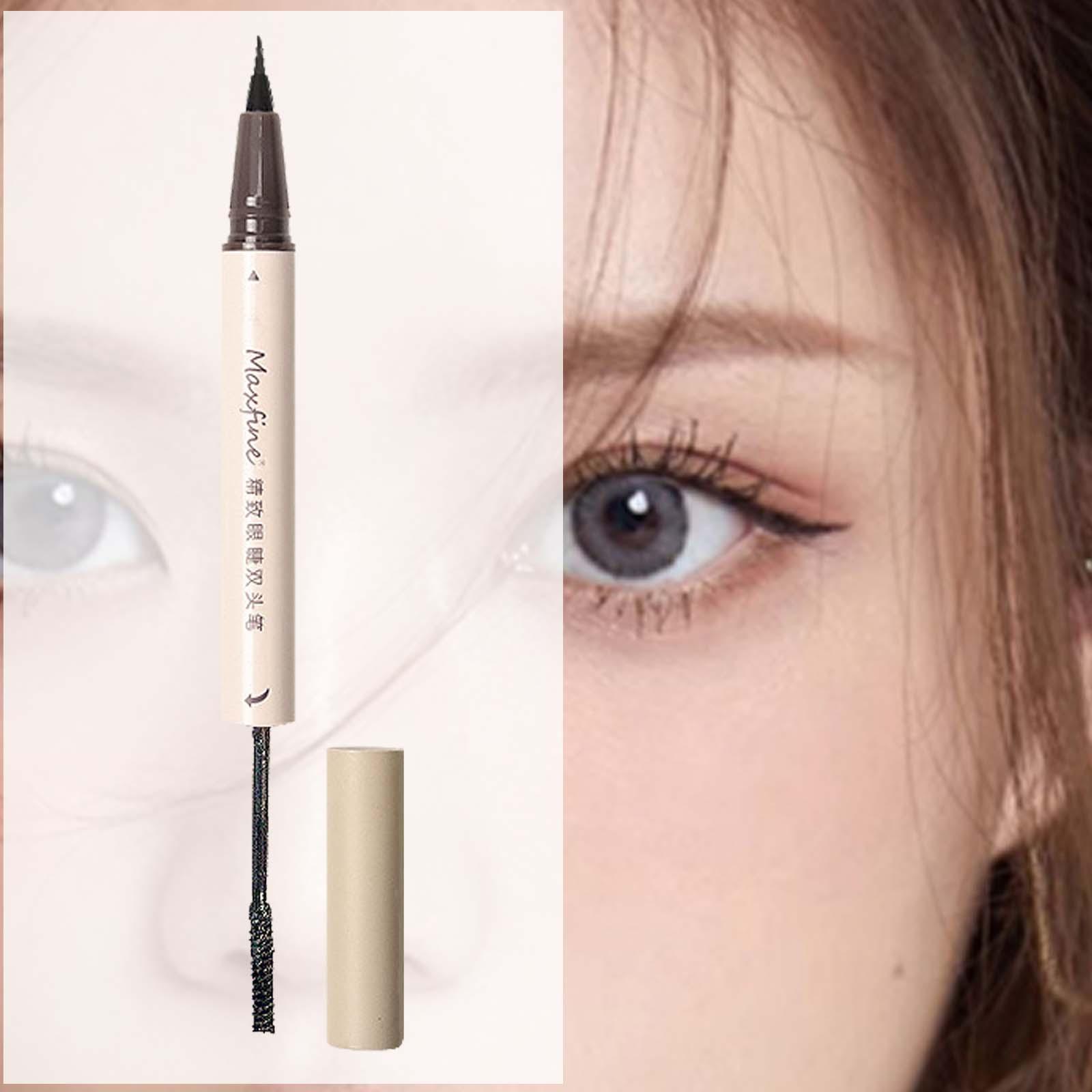 Liquid Eyeliner Pen Portable Double Tip Lower Eyelash Pencil for Travel Home 02