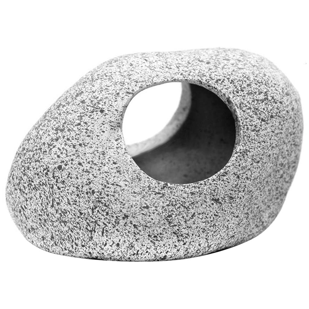 2x Aquarium Rock Caves Habitat Sunken Shrimp Cichlid Spawning for Breeders